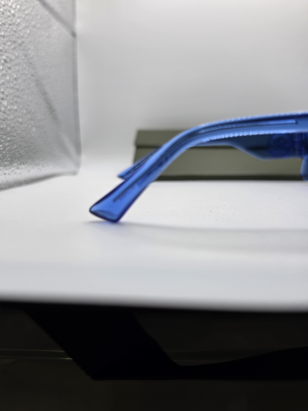 Translucent Blue Replacement Temple Arm for Women's Glasses